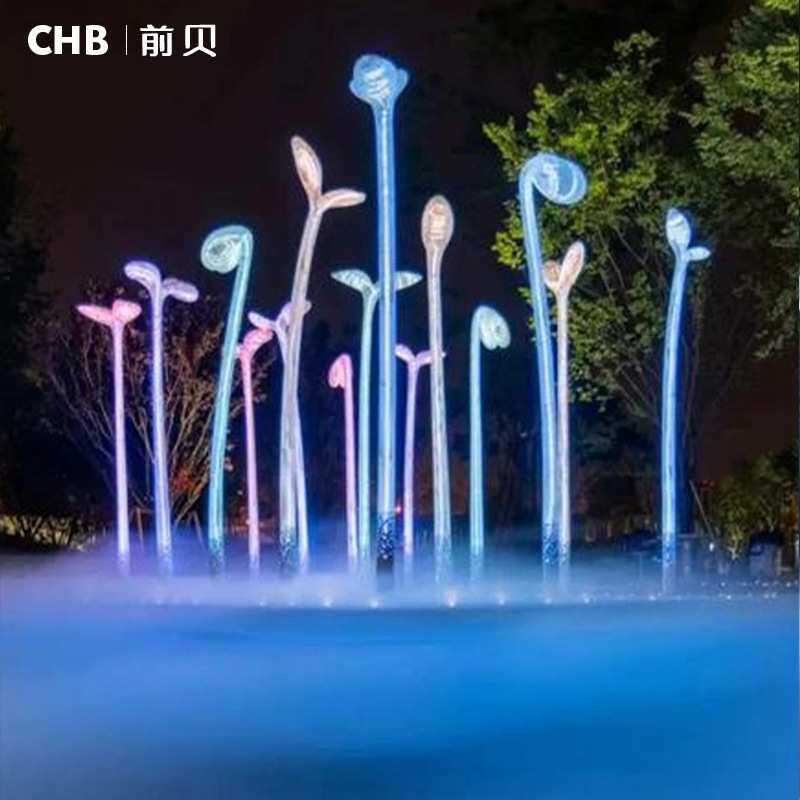 大型雕塑嫩芽造型景观灯广场景区公园植物万物生长装饰亮化发光灯