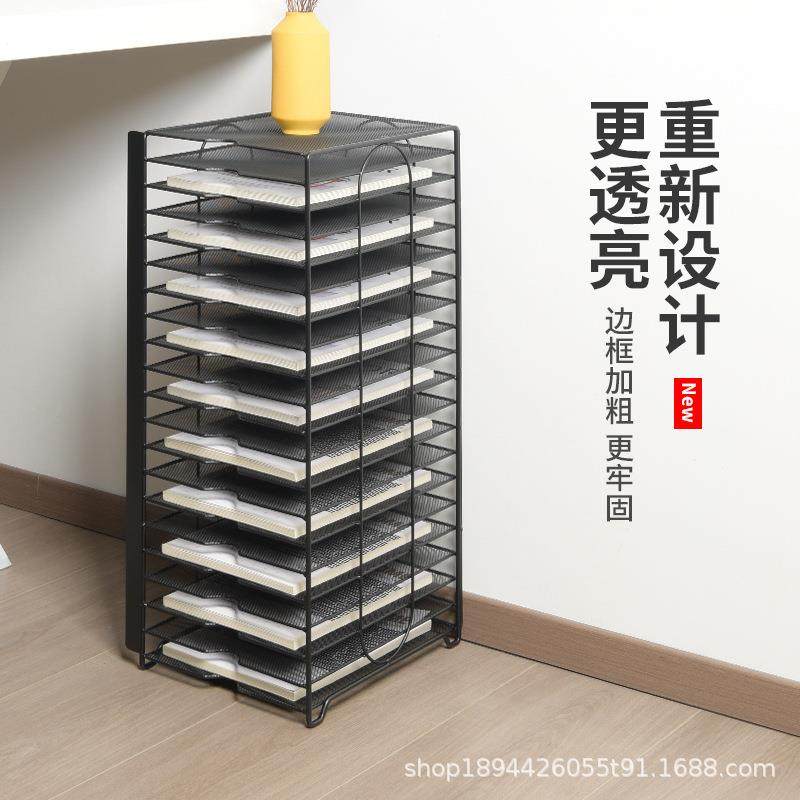 铁艺多层书本收纳架分类文件管理架资料整理分类栏学生课桌置物架