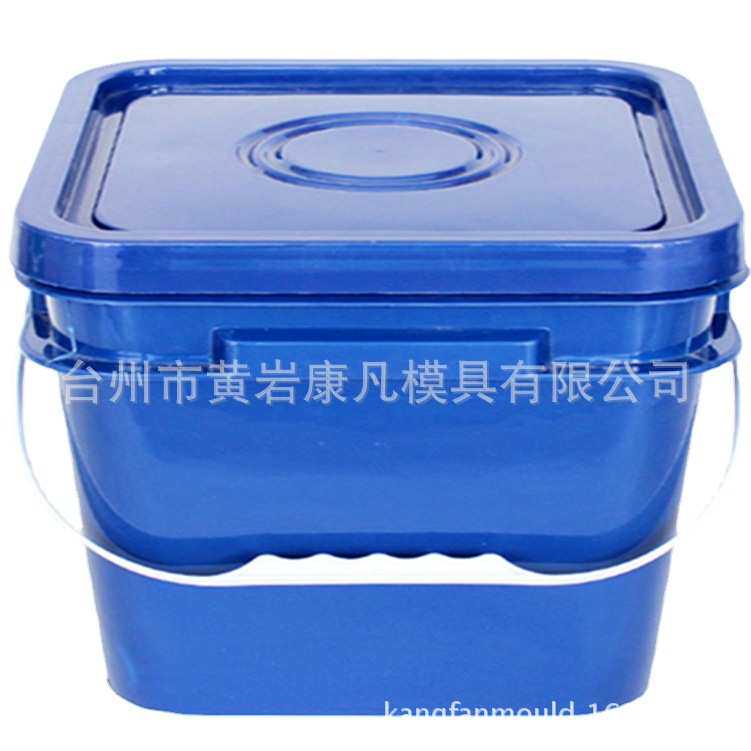 塑料桶模具 盒子模具 膜内贴标方桶磨具 扁桶模具