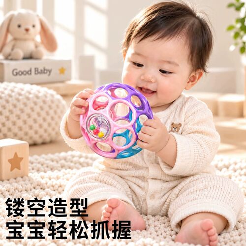 曼哈顿婴儿手抓球可啃咬抓握训练