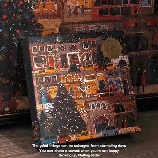 2025新款galison冬灯拼图平替款一比一还原初雪之夜玩具圣诞礼物