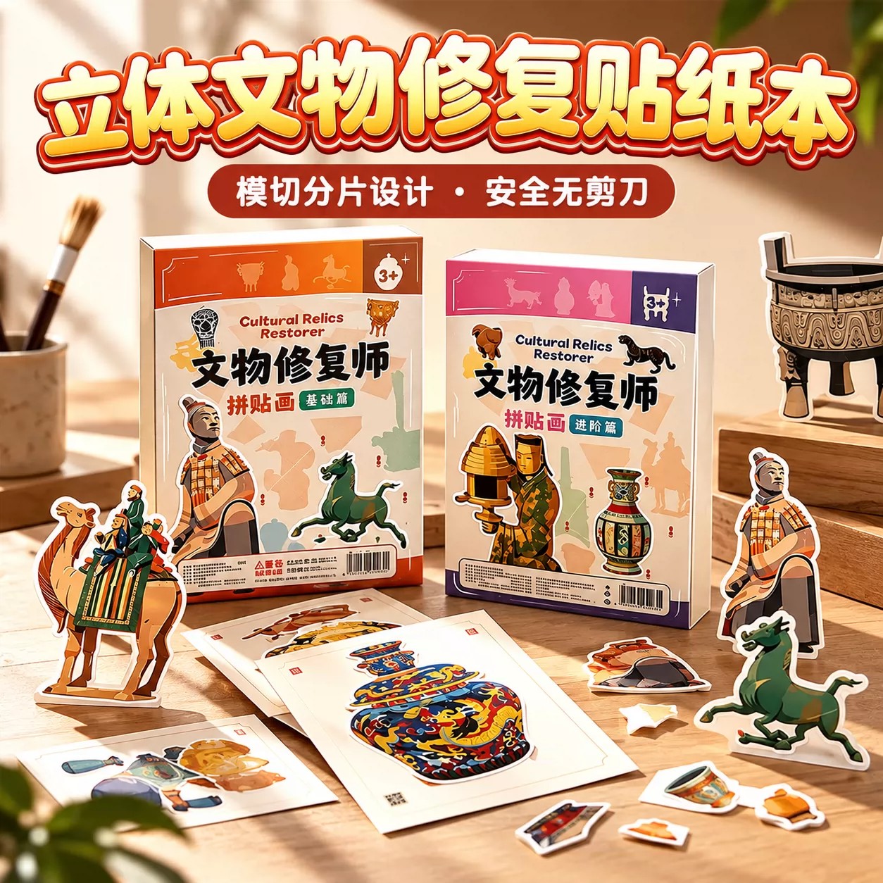 文物修复师考古贴纸书0-6岁图片