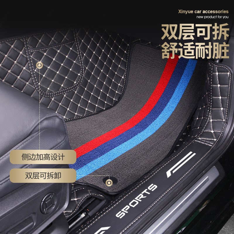 于2023款大众新速腾朗逸宝来途观l探岳迈腾帕萨特全包围脚垫