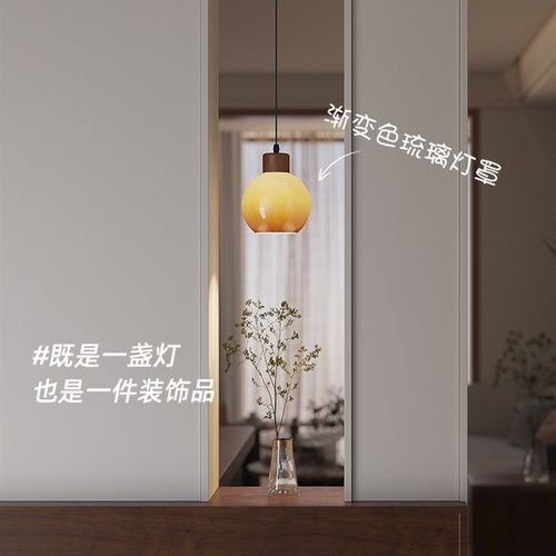 法式复古小吊灯床头高级感轻奢卧室长吊线灯背景墙中古装饰氛围灯