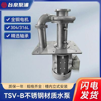 TSV-B不锈钢立式水泵变形金钢化工液下泵加长过滤网高崎/皖南电机