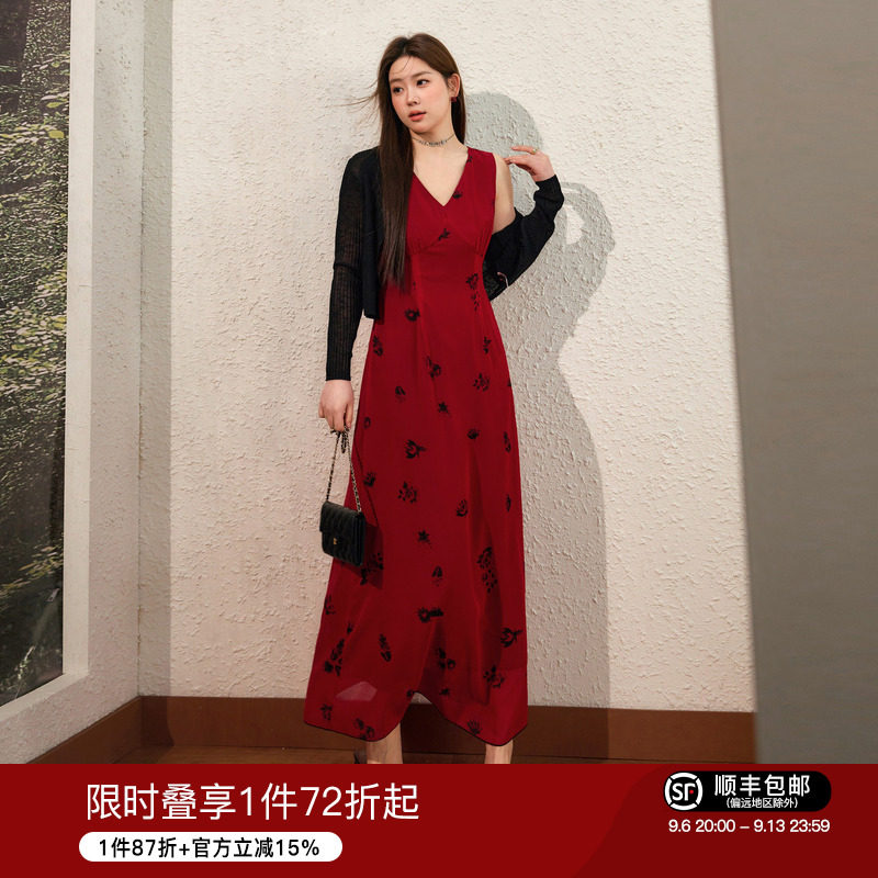 蓝语大码女装气质优雅连衣裙图片