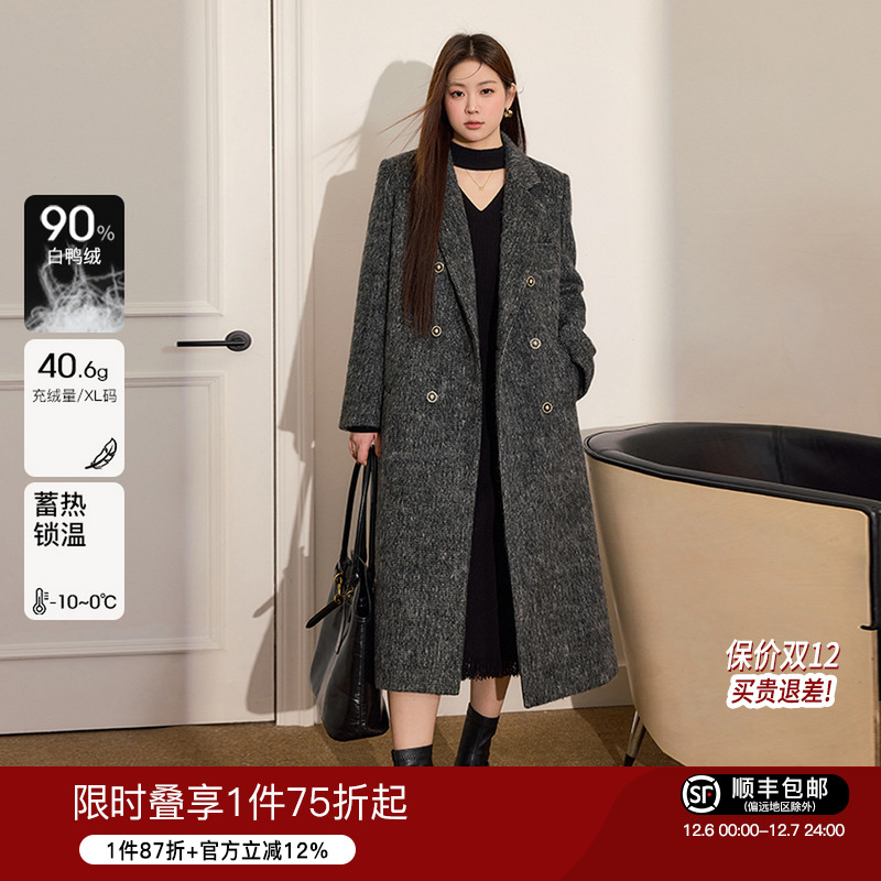 气质保暖羽绒服大码女装蓝语