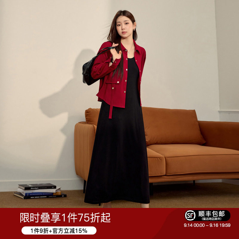 显瘦气质套装大码女装蓝语图片