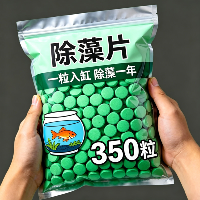 鱼缸除藻片绿藻青苔水垢新款