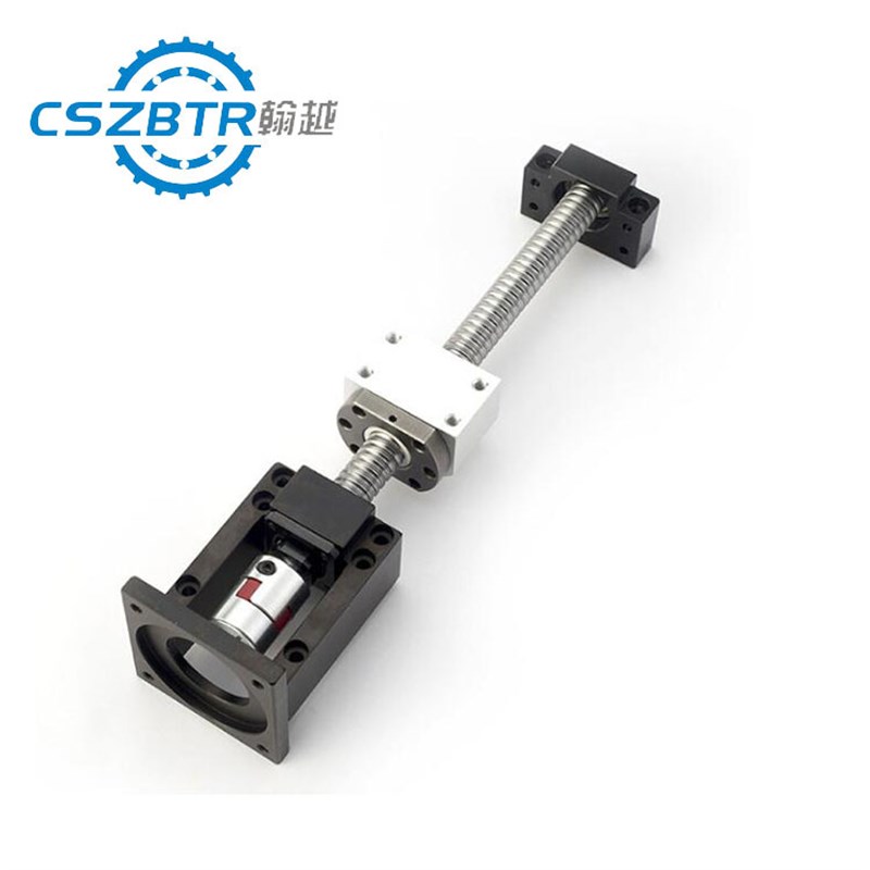 工厂直供丝杆 套装滚珠丝杆加工 SFU2010螺母螺母座支撑座联轴器