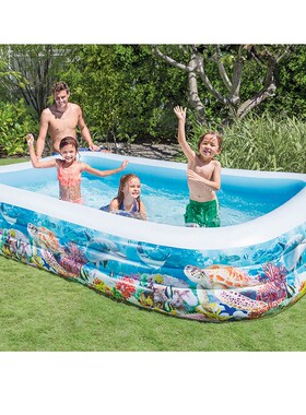 INTEX58485小型家庭戏水池充气游泳池儿童海洋球池沙池浴池