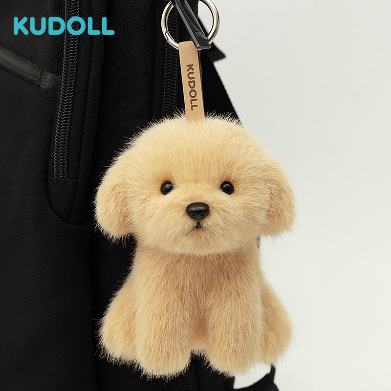 KUDOLL库岛玩偶可爱超萌金毛狗JIKO毛绒挂件包包挂件毛绒玩偶礼物