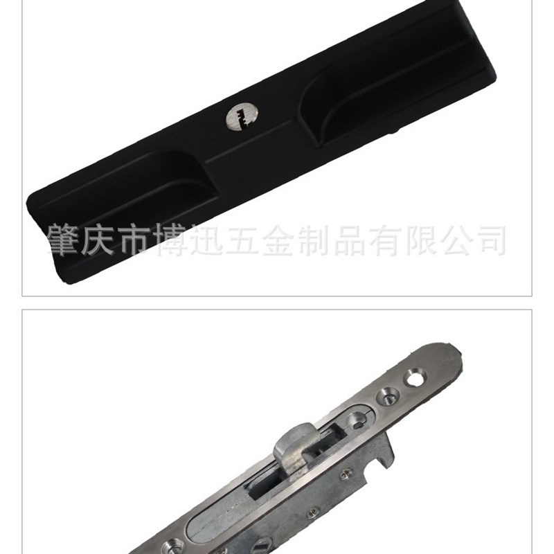 热销推拉锁移门钩锁双边对接锁铝合金阳台玻璃门拉手锁