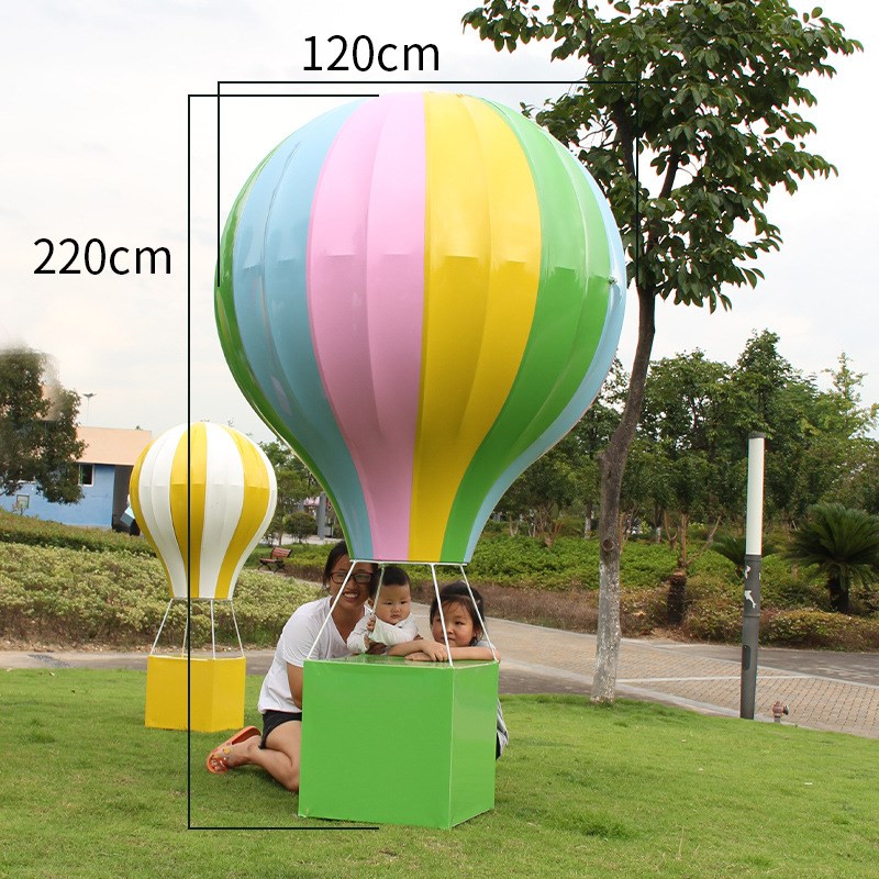 元旦户外热气球装饰美陈售楼处景区商场布置道具大型dp点场景摆件