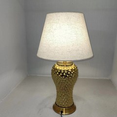 豪华金色陶瓷台灯现代创意新款卧室床头柜台灯table lamp