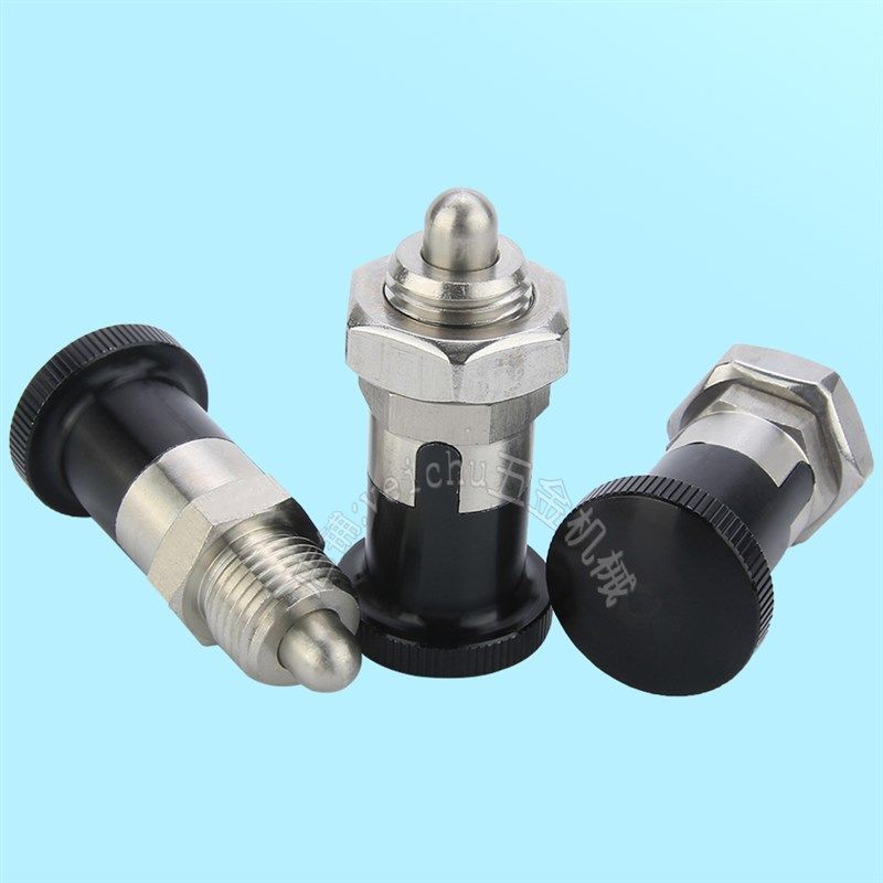 ZAY41-M12/ZAY42-M16全金属分度销 短螺纹型旋钮柱塞弹性拉销