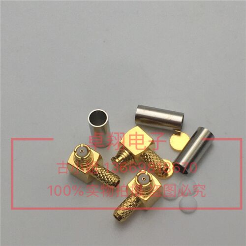 射频微波AP连接器SMP-KW-1.5高频连接器 SMP弯母头RG316/RG174线