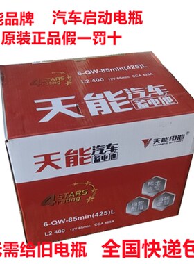 天能汽车电瓶L2 400适配捷达朗逸科鲁兹高尔夫60a蓄电池12v 60ah