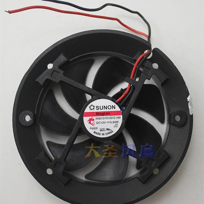 建准 12V 6015 圆形低速静音风扇HA60151V3-E01C-A99净化器风扇