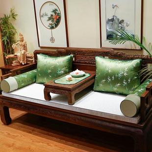 沙发坐垫高端中古风红木沙发垫带靠背罗汉床坐垫海绵垫子套 新中式