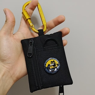 拉链收纳包 户外小号迷你零钱包银行卡身份证卡包可爱小挂包挂脖式