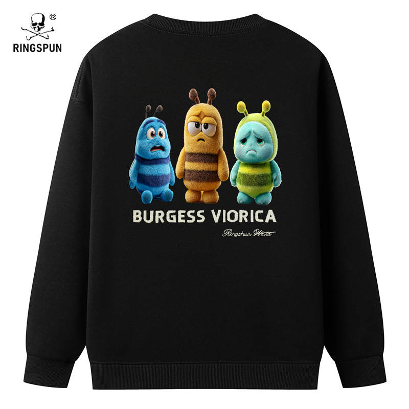 小蜜蜂重磅刺绣可变色卫衣