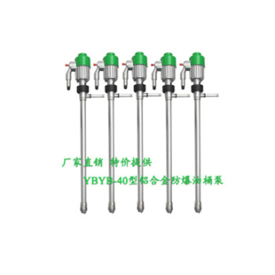 YBYB40G铝合金220V电动抽液插桶120不锈钢油桶泵180W防爆电机60LP