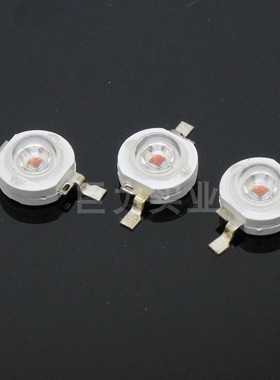 3W大功率LED黄光65-80LM 黄光芯片LED 单灯 纯正黄光波长590-593