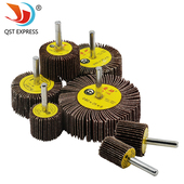 木工抛光轮千叶轮砂布轮 金属打磨轮砂纸圈 带柄百叶轮磨头