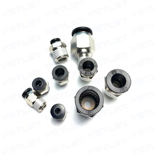 美制NPT快插接头 螺纹直通 PC1/4NPT1/8,PC3/8NPT1/4,PC1/2NPT1/2