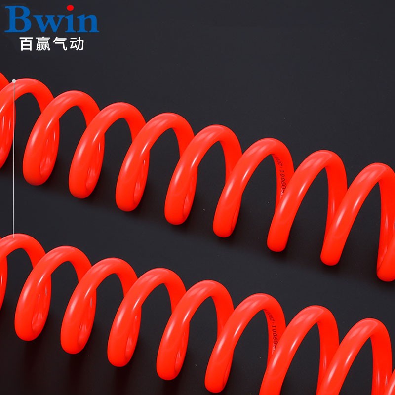 空压机气管PU伸缩螺旋管6米/9米/12米PU管气泵吹尘枪弹簧管气动