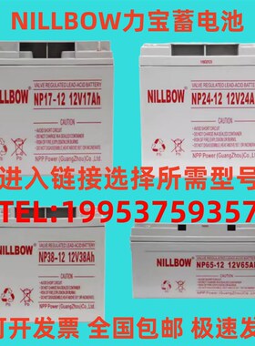 NILLBOW力宝蓄电池 NP38-12 12V17AH24AH38AH65AH100AH 消防 UPS