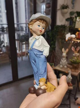 美式乡村森林阳台绿色花园情侣系H列婚庆装饰礼品 娃娃摆件