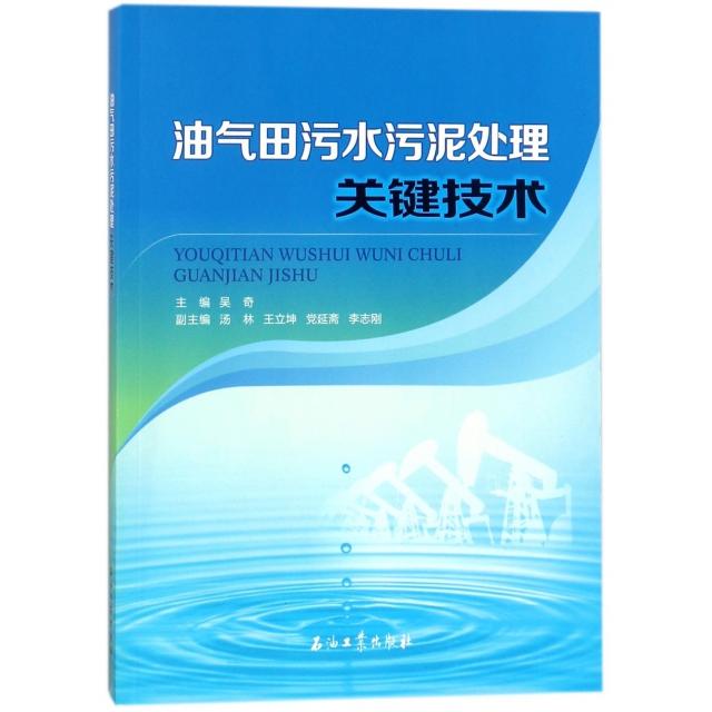 【正版书籍】油气田污水污泥处理关键技术 吴奇汤林王立坤延斋李志刚 石油工业出版社 9787518321773
