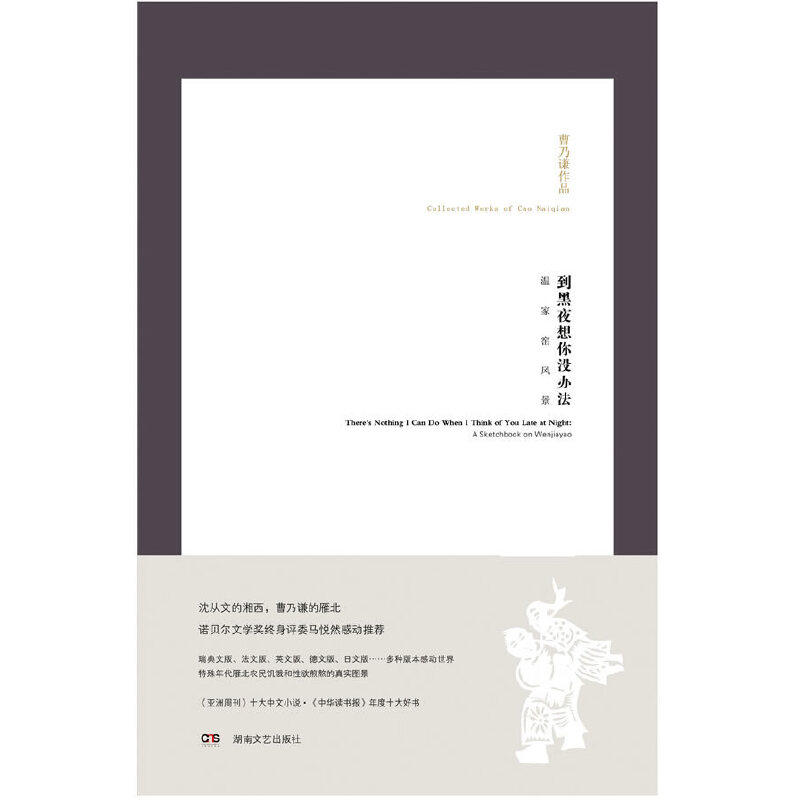 【保正版】到黑夜想你没办法温家窑风景曹乃谦著湖南文艺出版社9787540457372