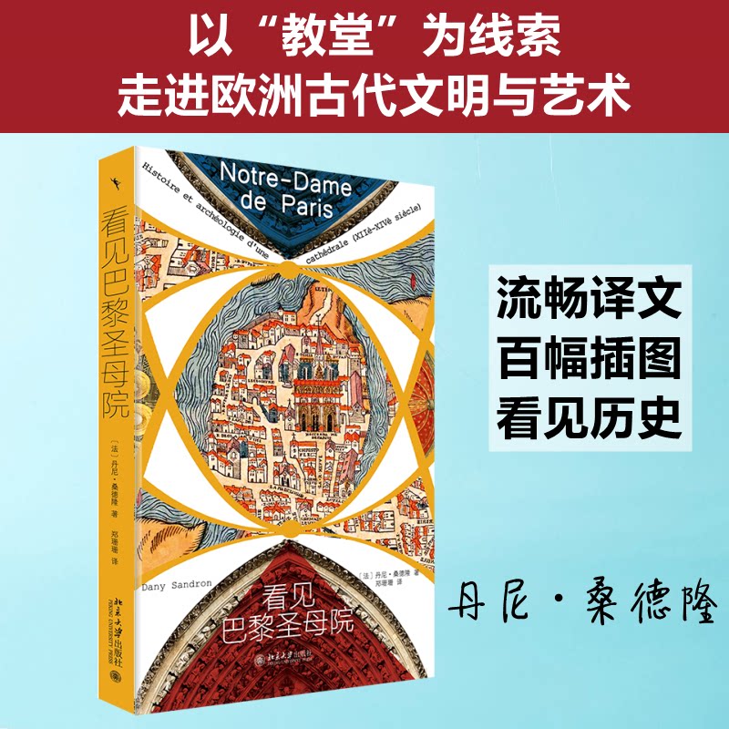 【正版图书】看见巴黎院一座大教堂的历史与考古法丹尼桑德隆郑珊珊译北京大学出版社