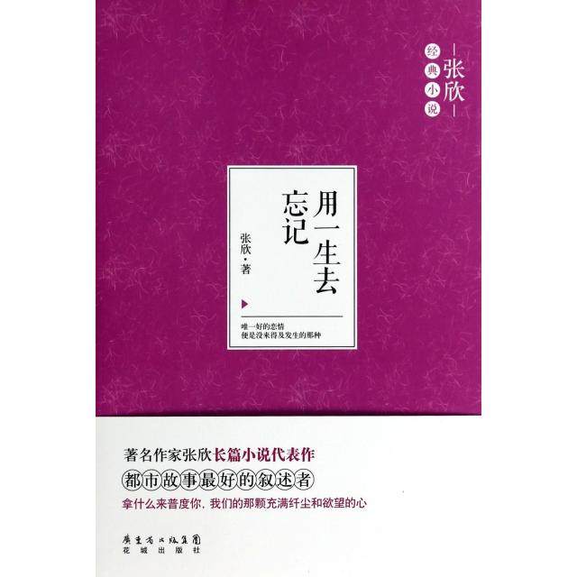 【正版图书】张欣经典小说用一生去忘记张欣著花城出版社9787536069367