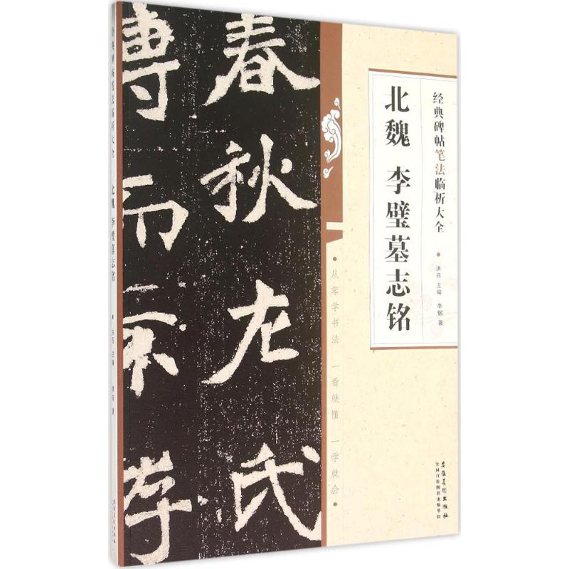 正版图书经典碑帖笔法临析大全北魏李璧墓铭钢著亮编安徽美术出版社9787539861821