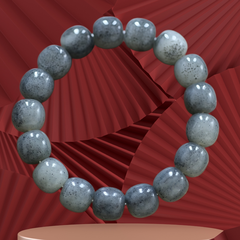 新疆和田玉黄沁独籽手镯平安扣青花籽料墨玉挂件白玉洒金皮手串