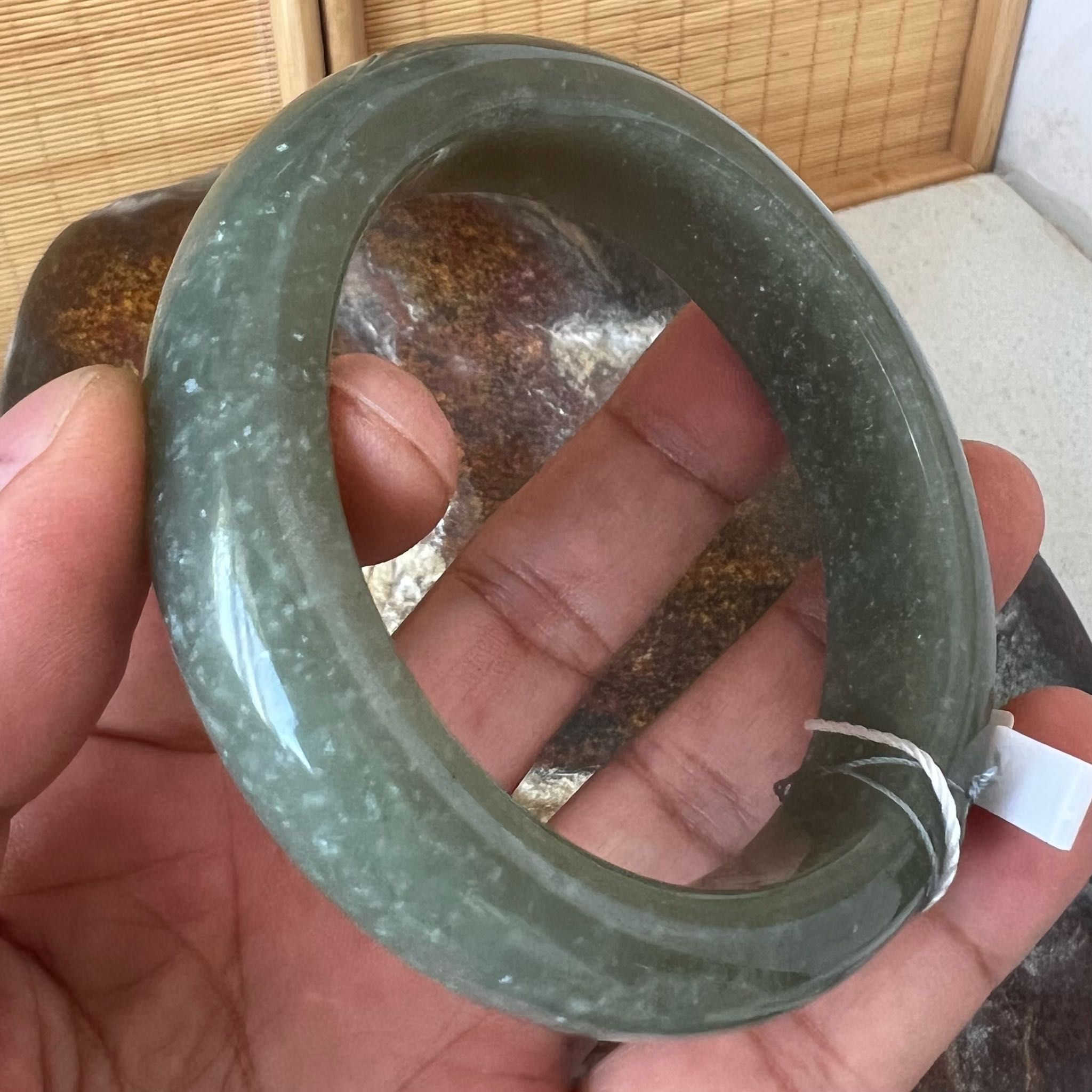 和田玉籽料手镯59.5mm