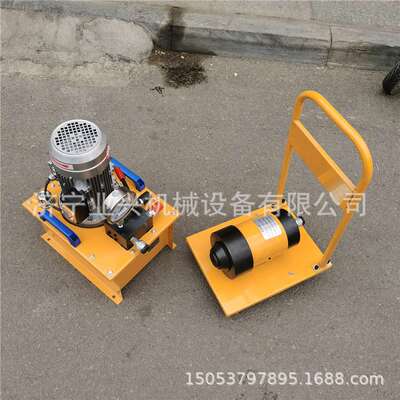预应力桥梁钢绞线墩头器 整体穿束牵引器张拉工程锚索粗头机