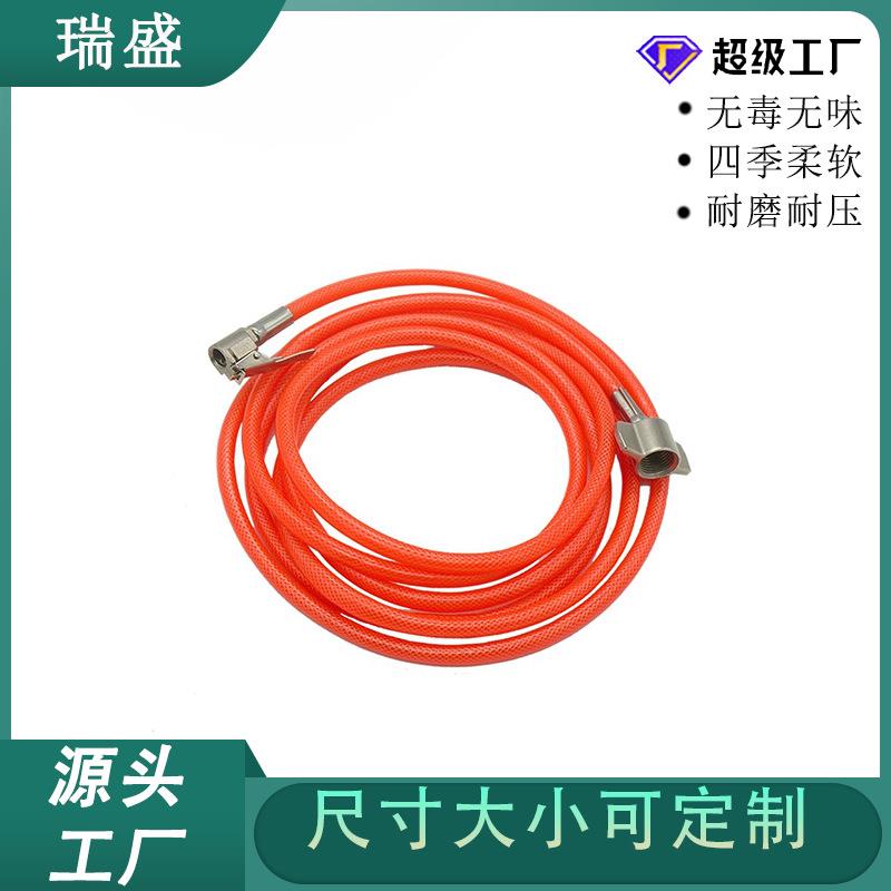 PU弹簧气管软管空压机弹簧管气泵高压伸缩软管螺旋风管拍带接头