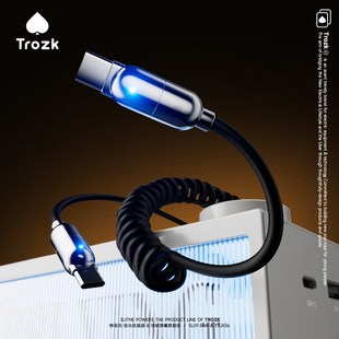 TROZK特洛克夜灯插座USB快充多孔插排插座接线板多功能快充电器头
