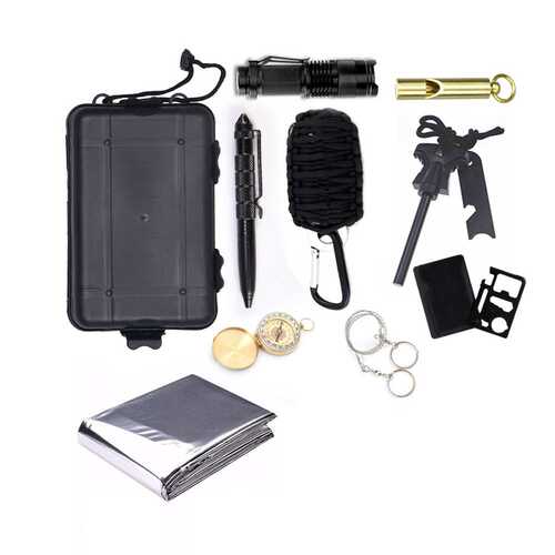 户外应急求生宝盒 荒野求生便携式多功能工具盒Survival tool box