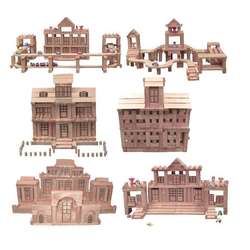 幼儿园主题积木套装大型实心积木拼搭玩具游戏构建小中大班包邮