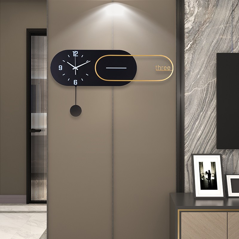 家用钟表客厅餐厅轻奢现代简约装饰挂表新款挂墙时钟大气创意挂钟