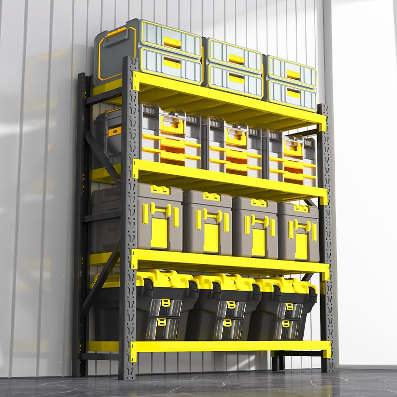 加厚仓储仓库货架地下室多层储物架工厂重型铁架子家用阁楼置物架