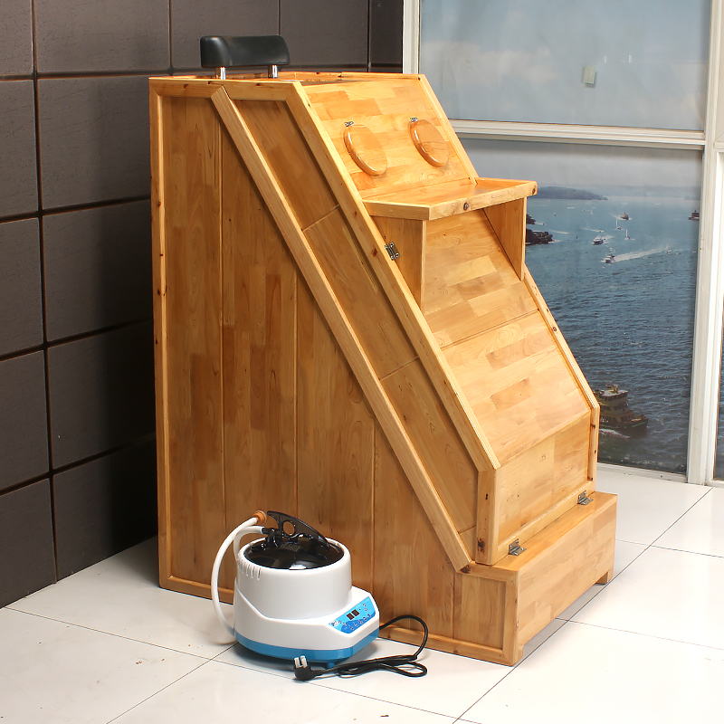 汗蒸房家用单人汗蒸木箱熏蒸排湿全身发汗美容院木质桑拿浴箱