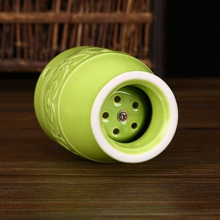 艾灸罐陶瓷刮痧一体杯艾灸盒随身灸家用熏蒸仪温灸艾炙魔灸罐器具