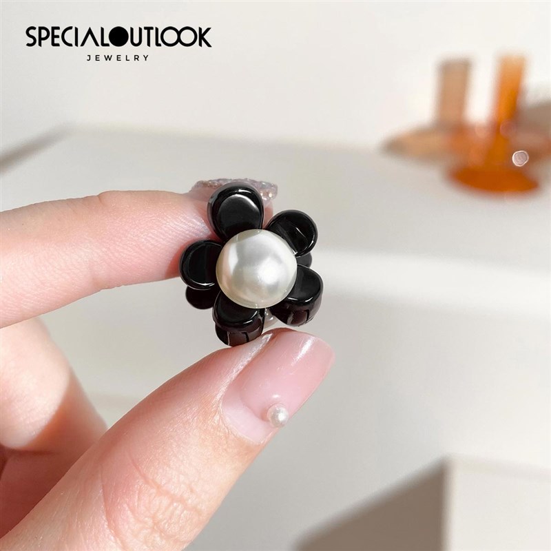 头饰珍珠刘海迷你小号抓夹前额侧边发夹女2024新款高端碎发卡子